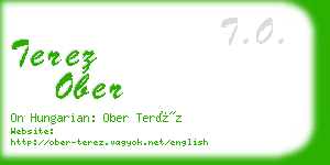 terez ober business card